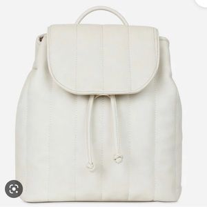 Fawn Design Quilted Cinch Backpack - off White